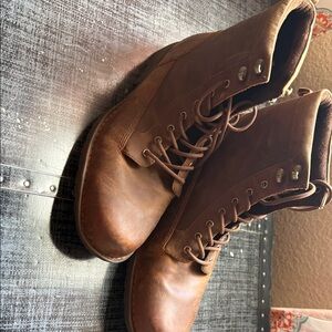 Crown Men's Chestnut Leather Boots